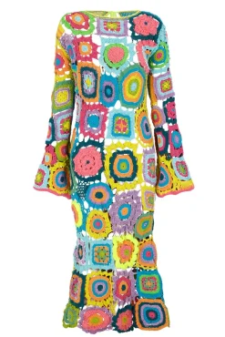 Celia B Adriatico Dress Multi-Women Crochet