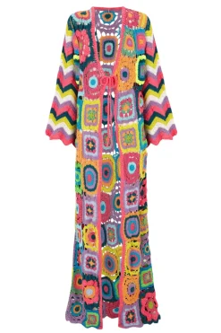 Celia B Arabia Dress Multi-Women Crochet