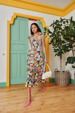 Celia B Arafura Dress Multi-Women Dresses