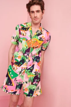 Celia B Baikal Men'S Shirt-Men Clothing