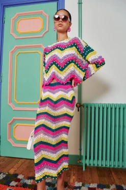 Celia B Balearic Skirt-Women Crochet