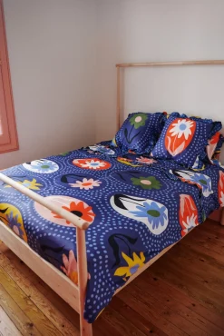 Celia B Blue Iris Bedding Set- Homeware