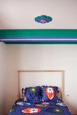 Celia B Blue Iris Bedding Set- Homeware