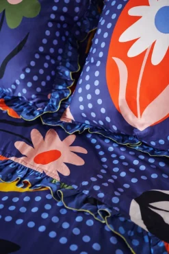 Celia B Blue Iris Bedding Set- Homeware