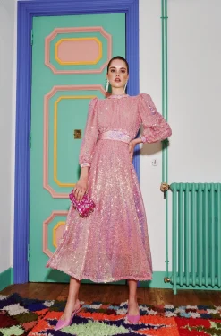 Celia B Bunzi Dress Pink-Women Dresses