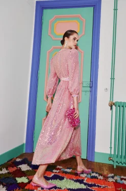 Celia B Bunzi Dress Pink-Women Dresses