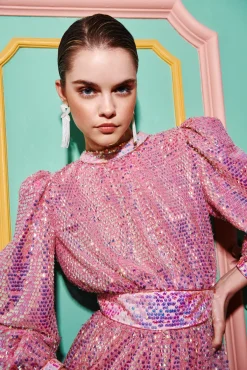 Celia B Bunzi Dress Pink-Women Dresses