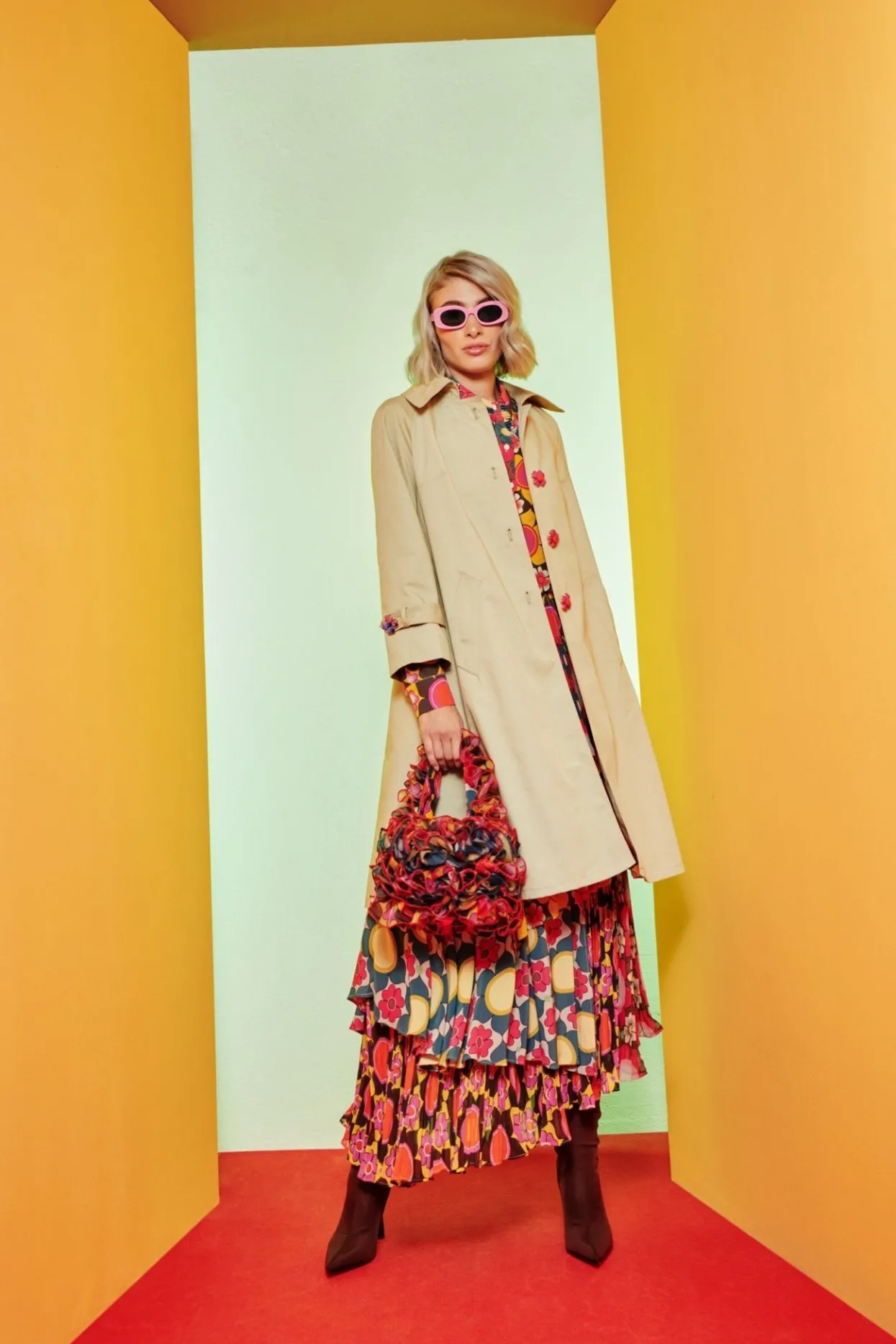 Celia B Carmesi Coat-Women Coats & Jackets