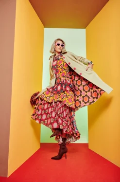 Celia B Carmesi Coat-Women Coats & Jackets