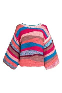 Celia B Caspio Top Red-Women Crochet