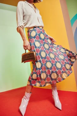 Celia B Cobalto Skirt-Women Skirts