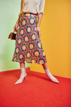 Celia B Cobalto Skirt-Women Skirts