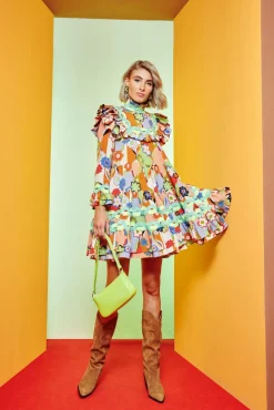 Celia B Coquelicot Dress-Blue-Women Dresses