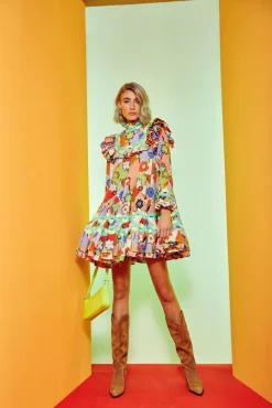 Celia B Coquelicot Dress-Blue-Women Dresses