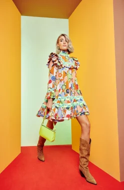 Celia B Coquelicot Dress-Blue-Women Dresses