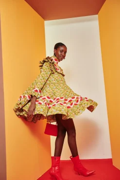 Celia B Coquelicot Dress-Green-Women Dresses