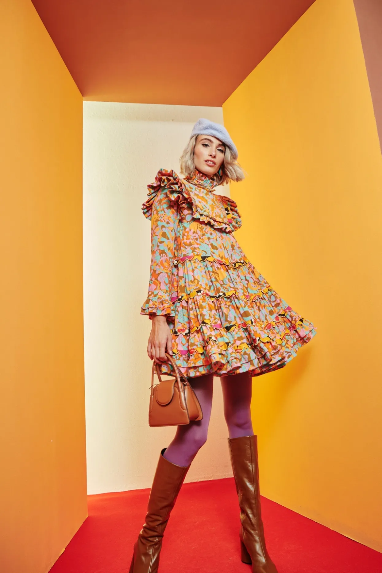 Celia B Coquelicot Dress-Purple-Women Dresses