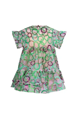 Celia B Coral Dress Green-Women Dresses