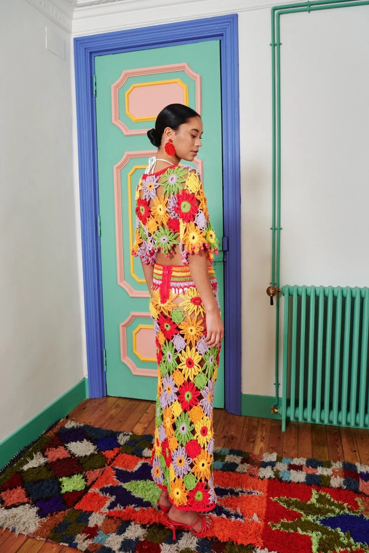 Celia B Coral Top Multi-Women Tops