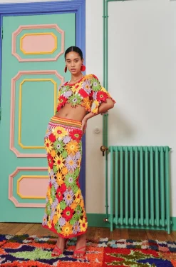 Celia B Dover Skirt Multi-Women Crochet