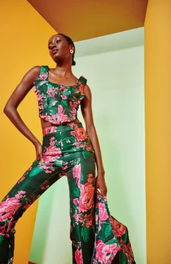 Celia B Falu Pant-Green-Women Pants