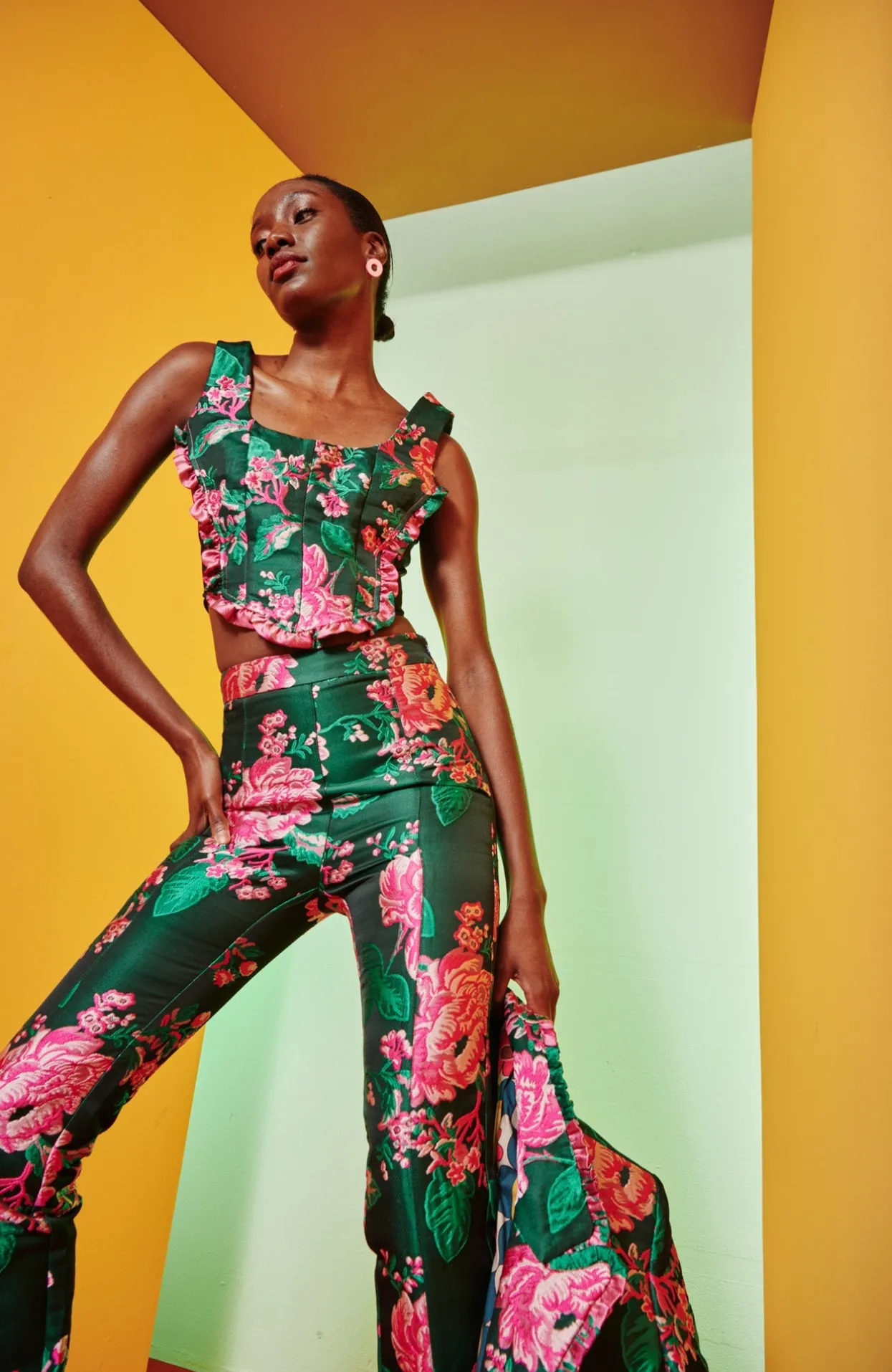 Celia B Falu Pant-Green-Women Pants