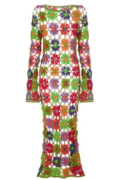Celia B Faraura Dress-Multi-Women Crochet