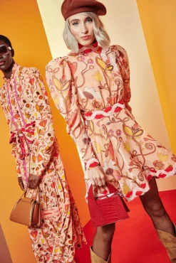 Celia B Flamingo Dress-Women Dresses