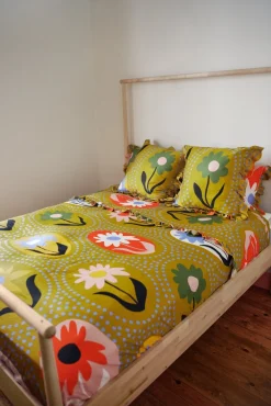 Celia B Green Iris Bedding Set- Homeware