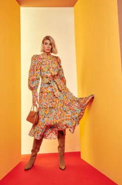 Celia B Gualda Dress-Women Dresses