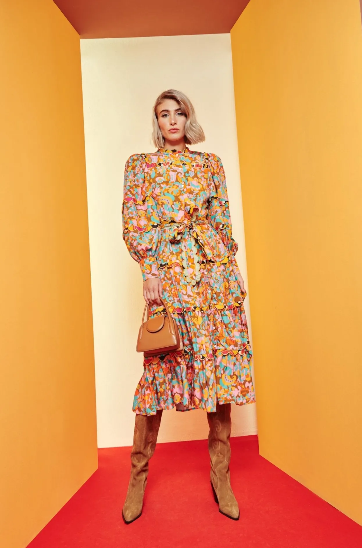 Celia B Gualda Dress-Women Dresses