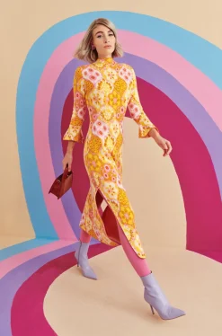 Celia B Jaune Dress-Women Dresses