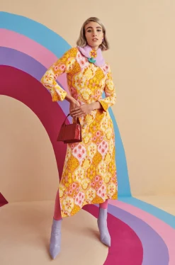 Celia B Jaune Dress-Women Dresses