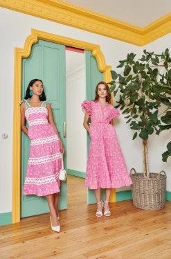 Celia B Lena Dress Pink-Women Dresses