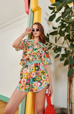 Celia B Malawi Top Multi-Women Tops