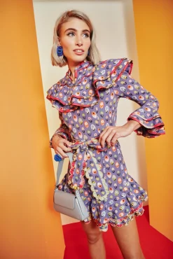 Celia B Manatier Dress-Blue-Women Dresses