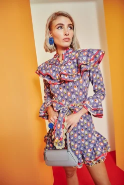 Celia B Manatier Dress-Blue-Women Dresses