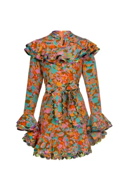 Celia B Manatier Dress-Orange-Women Dresses