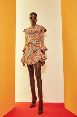 Celia B Manatier Dress-Orange-Women Dresses