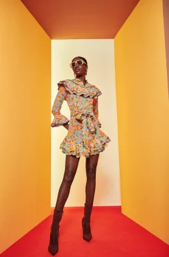 Celia B Manatier Dress-Orange-Women Dresses