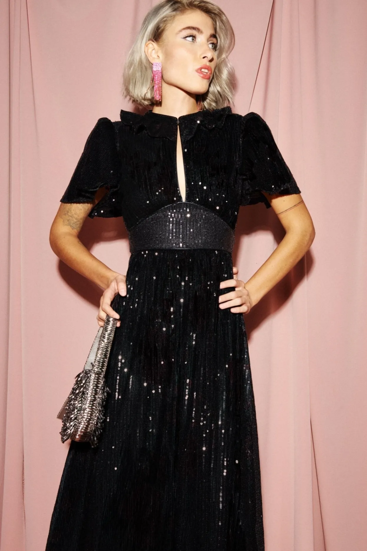 Celia B Margarita Dress-Black-Women Dresses