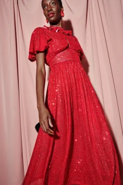 Celia B Margarita Dress-Red-Women Dresses