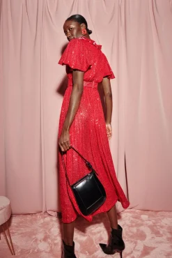 Celia B Margarita Dress-Red-Women Dresses