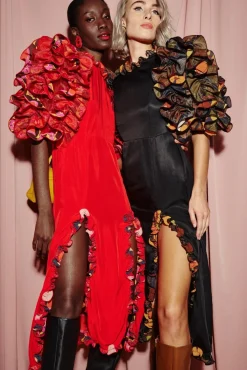 Celia B Paloma Dress-Red-Women Dresses