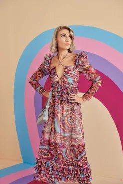 Celia B Plumbago Dress-Women Dresses