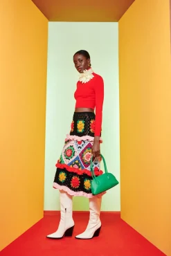 Celia B Poleon Skirt-Women Crochet