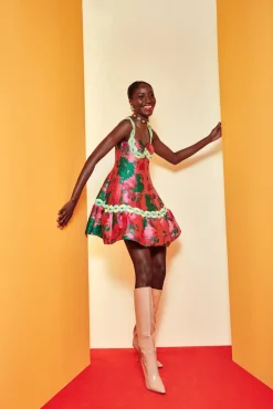 Celia B Rosso Dress-Women Dresses