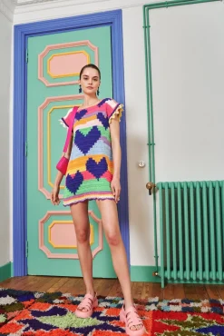 Celia B Sargasso Dress Multi-Women Crochet