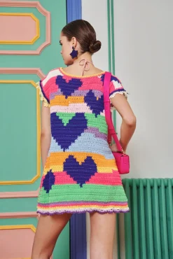 Celia B Sargasso Dress Multi-Women Crochet