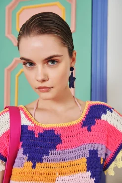 Celia B Sargasso Dress Multi-Women Crochet